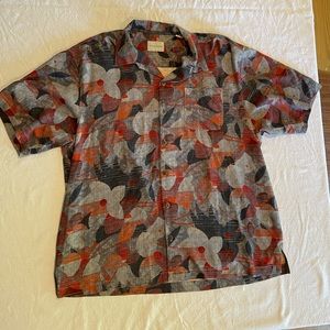 Tommy Bahama 100% Silk Men's Camp Shirt | XL
